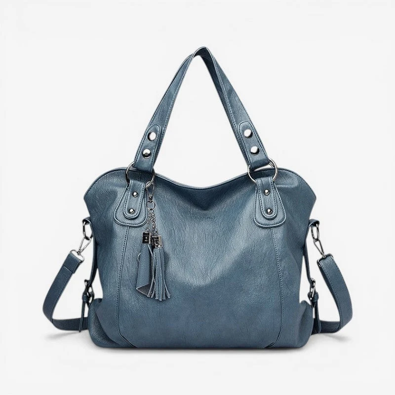 Sac à main femme multi-compartiments zippés + bandoulière réglable