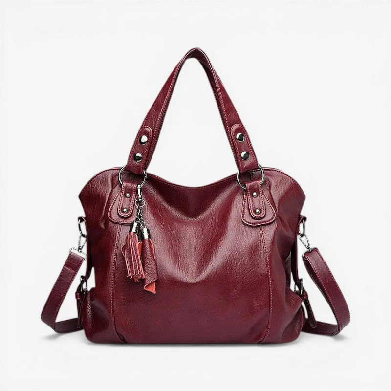 Sac à main femme multi-compartiments zippés + bandoulière réglable