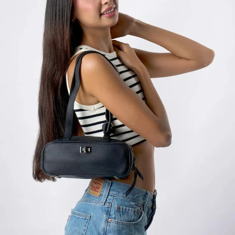 Sac à bandoulière femme avec fermeture éclair sécurisée