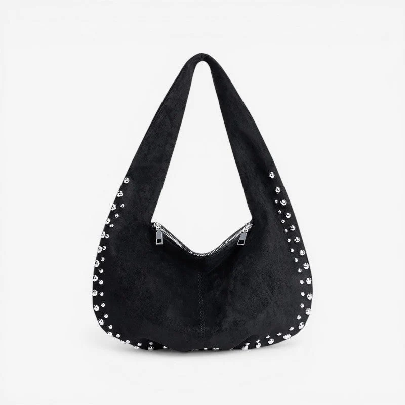 Sac à bandoulière femme avec détails rivets