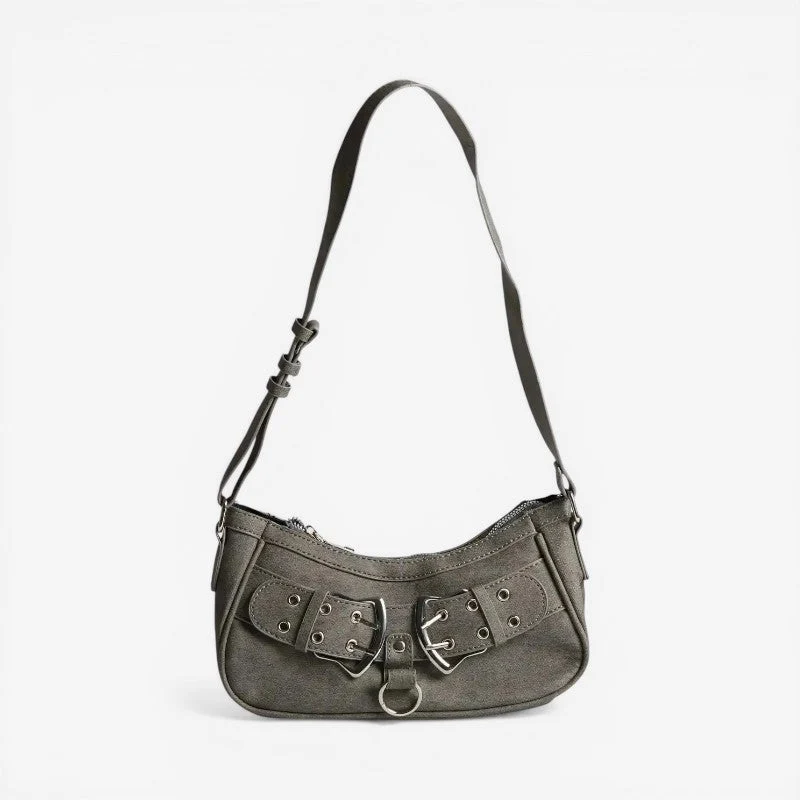 Sac à bandoulière femme avec boucle décorative