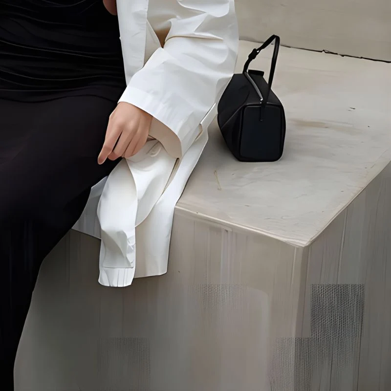 Sac bandoulière à sangle réglable avec fermeture éclair