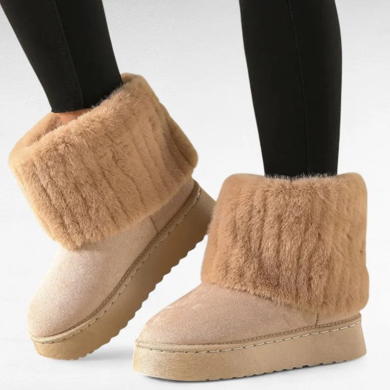 Bottines Élégantes avec Design Rayé et Semelles Antidérapantes