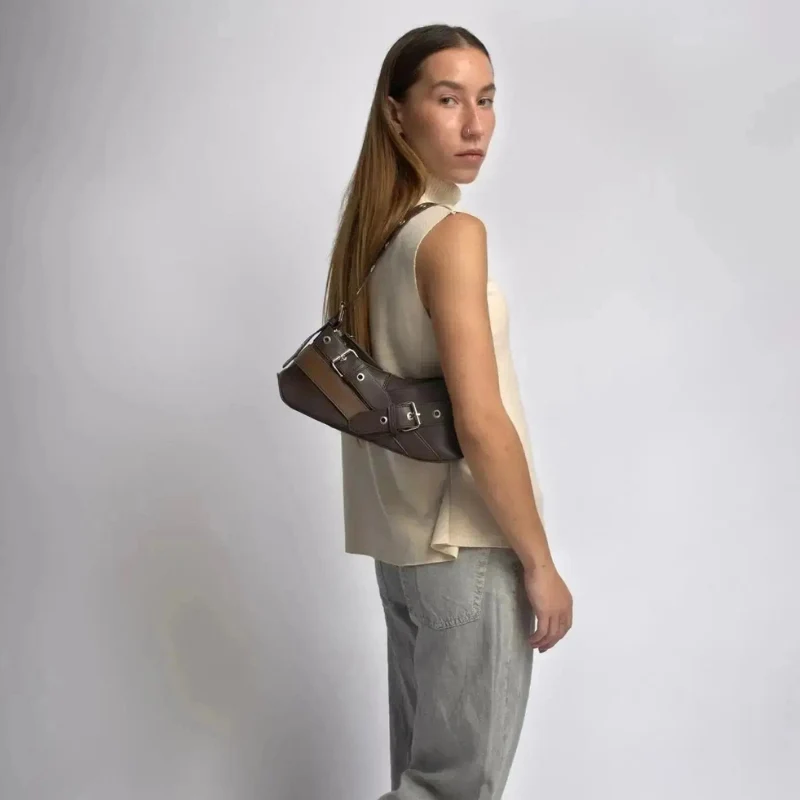 Sac à bandoulière femme compartiment zippé