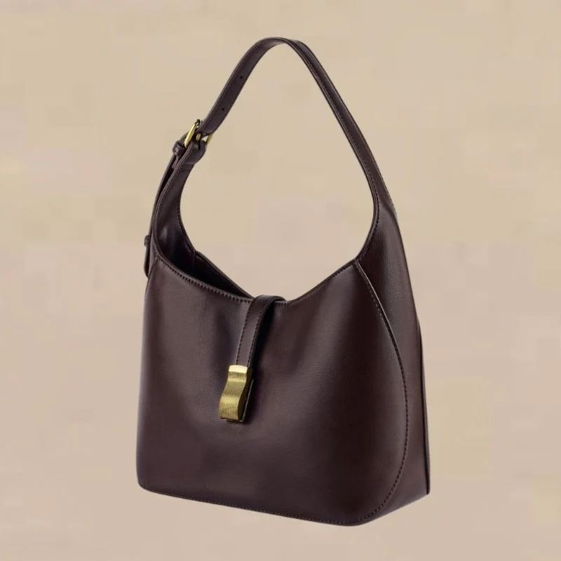 Sac à main grande capacité avec fermeture à boucle