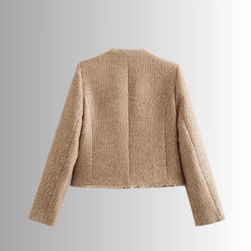 Veste courte femme manches longues