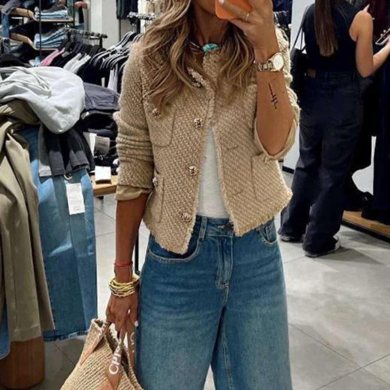 Veste courte femme manches longues
