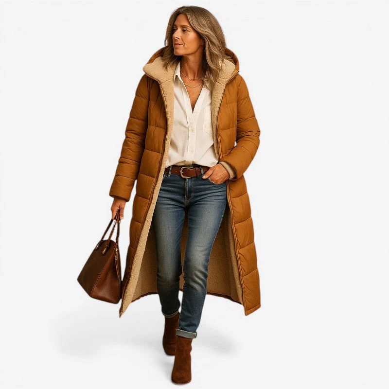 Manteau à Manches Longues avec Coupe Moderne et Col à Revers