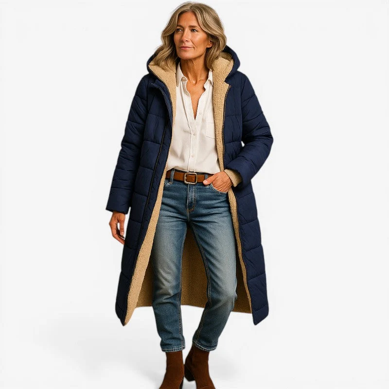 Manteau à Manches Longues avec Coupe Moderne et Col à Revers