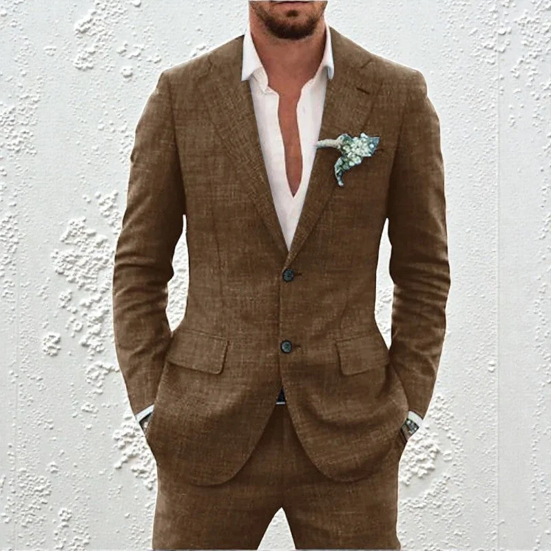 Ensemble blazer et pantalon deux pièces pour homme