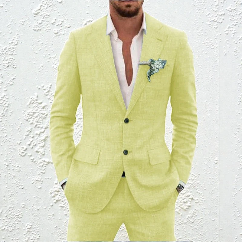 Ensemble blazer et pantalon deux pièces pour homme