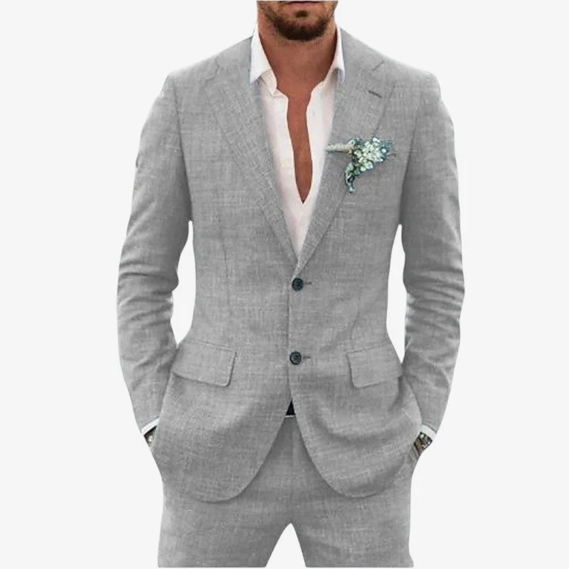 Ensemble blazer et pantalon deux pièces pour homme