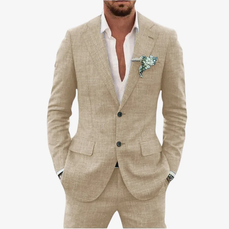 Ensemble blazer et pantalon deux pièces pour homme