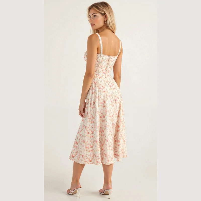 Robe midi femme sans manches