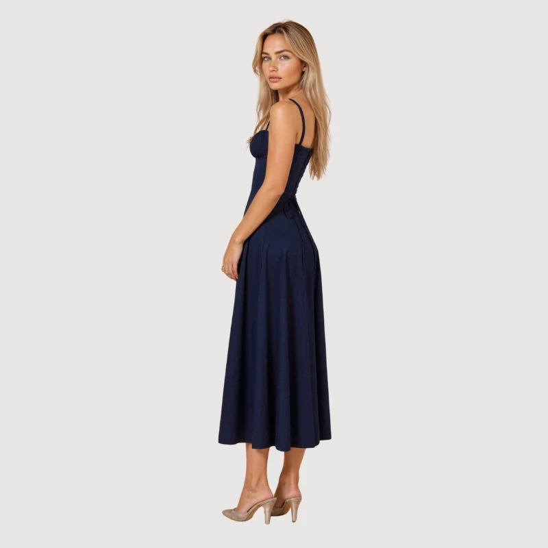Robe midi femme sans manches