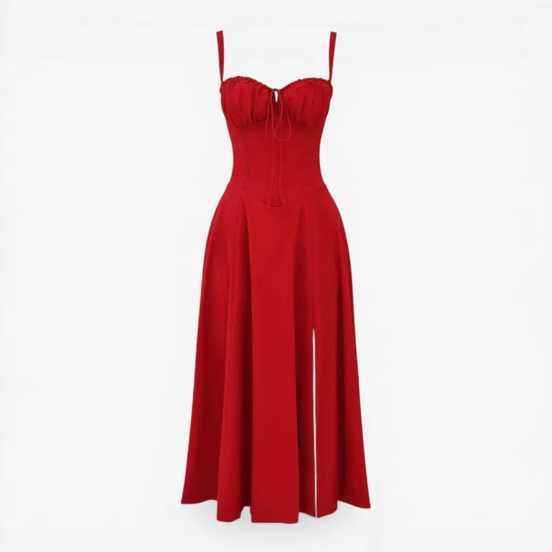 Robe midi femme sans manches