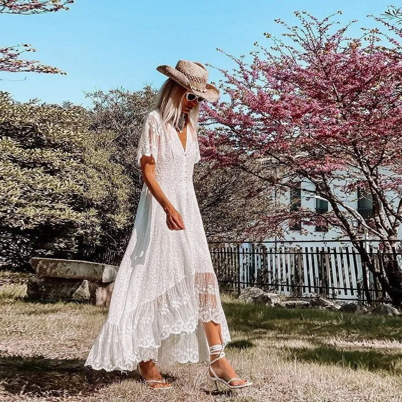 Robe femme à manches courtes