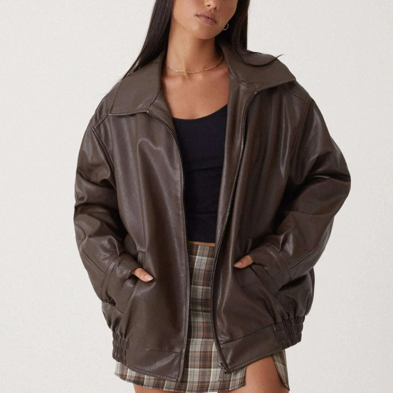 Veste bomber femme à manches longues