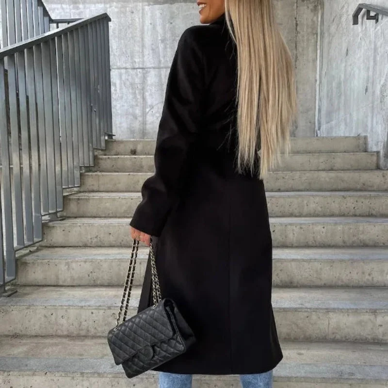 Trench manteau femme à manches longues