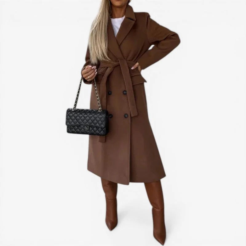 Trench manteau femme à manches longues