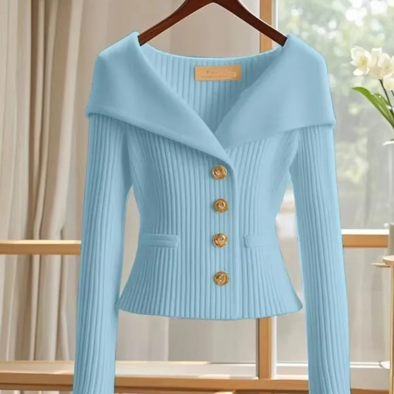 Pull épaules dénudées manches longues pour femmes