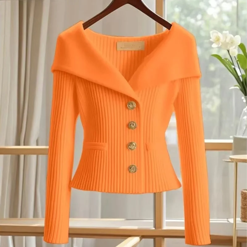 Pull épaules dénudées manches longues pour femmes
