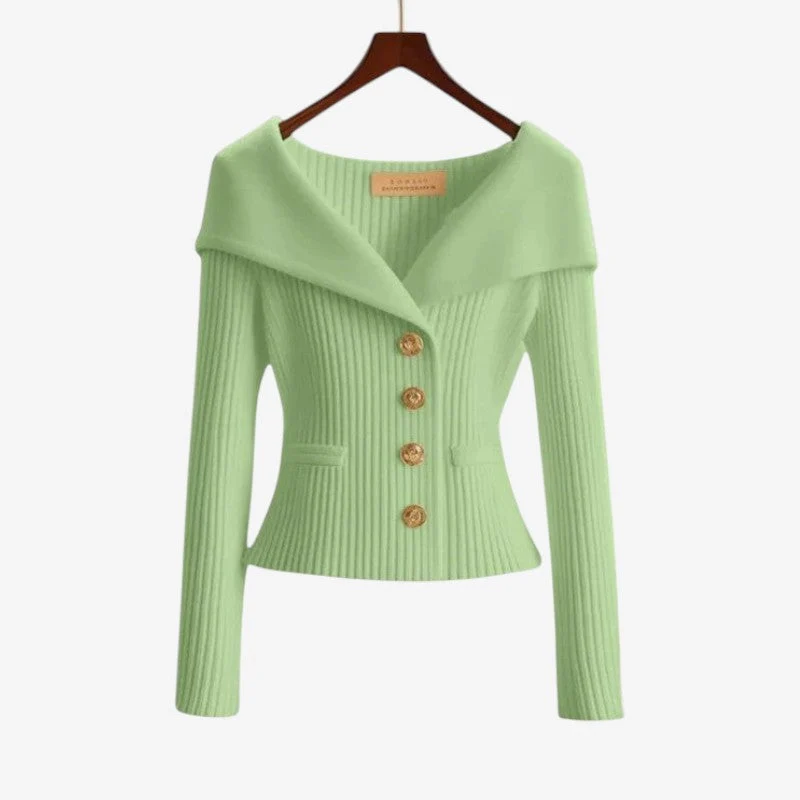 Pull épaules dénudées manches longues pour femmes