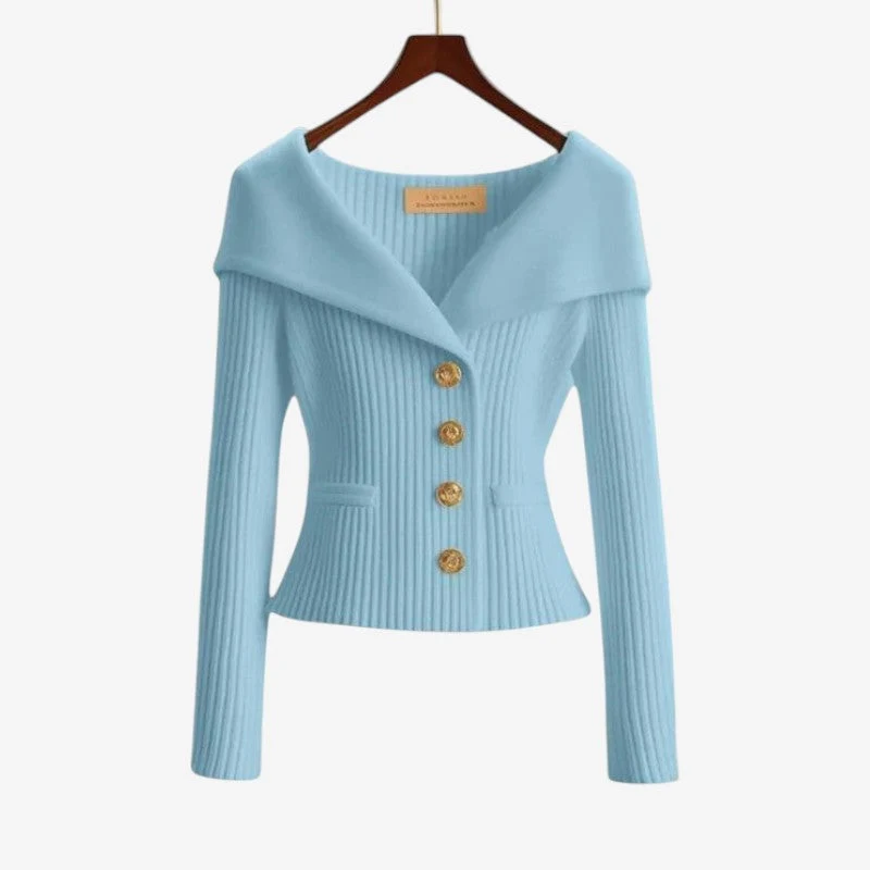Pull épaules dénudées manches longues pour femmes