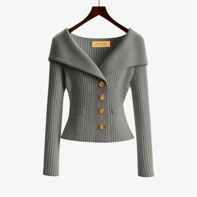 Pull épaules dénudées manches longues pour femmes