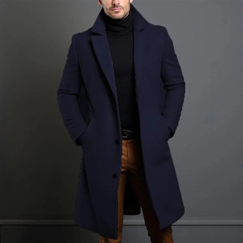 Trench-coat manches longues avec col à revers