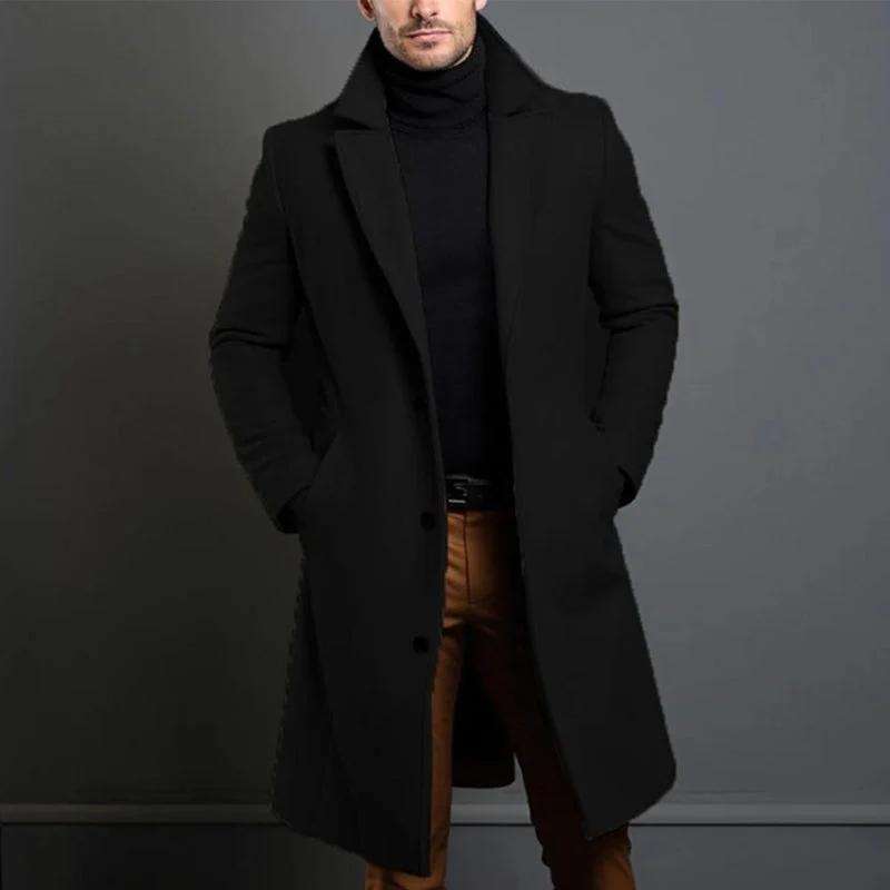 Trench-coat manches longues avec col à revers
