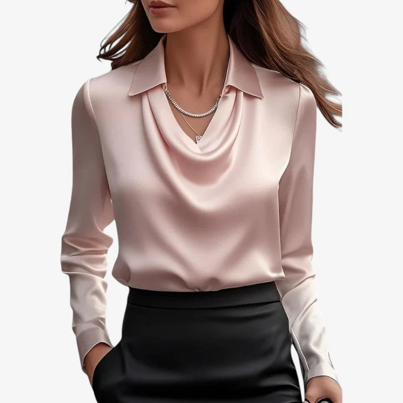 Blouse femme manches longues coupe slim