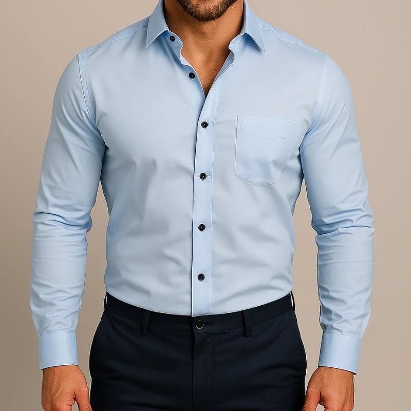Chemise slim manches longues pour hommes