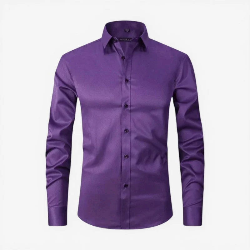 Chemise slim manches longues pour hommes