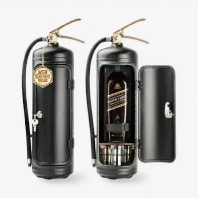 FireVault – Rangement dissimulé pour bouteille au design d’extincteur