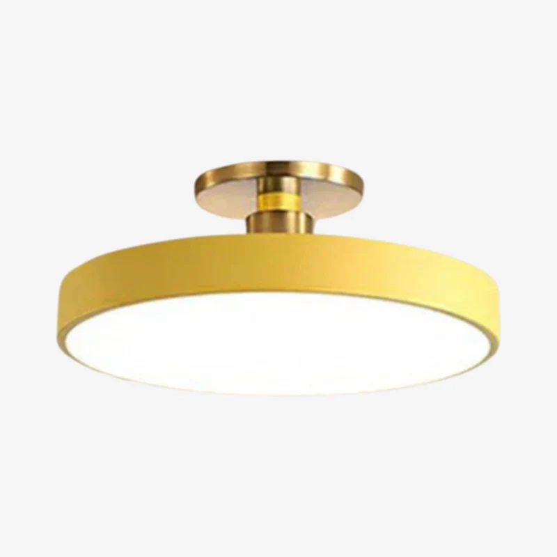 Plafonnier rond décoratif en métal