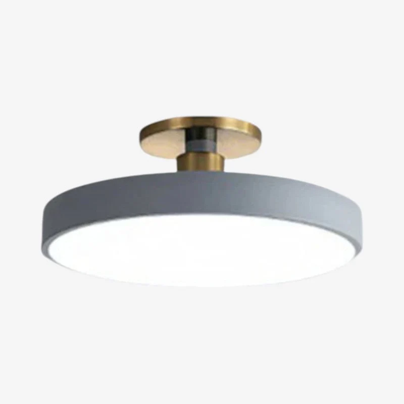Plafonnier rond décoratif en métal