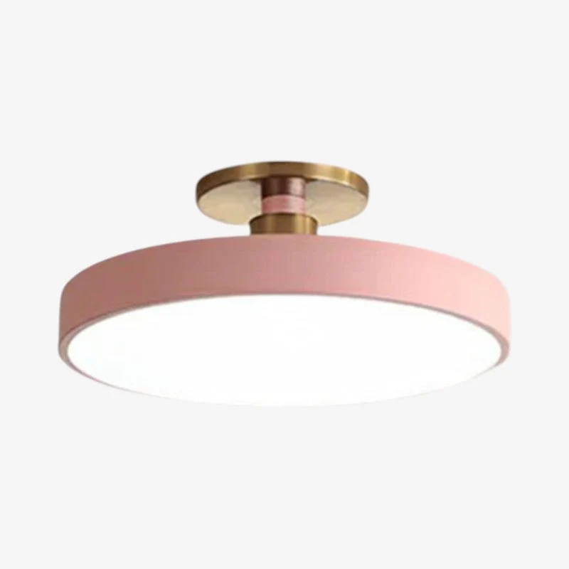 Plafonnier rond décoratif en métal