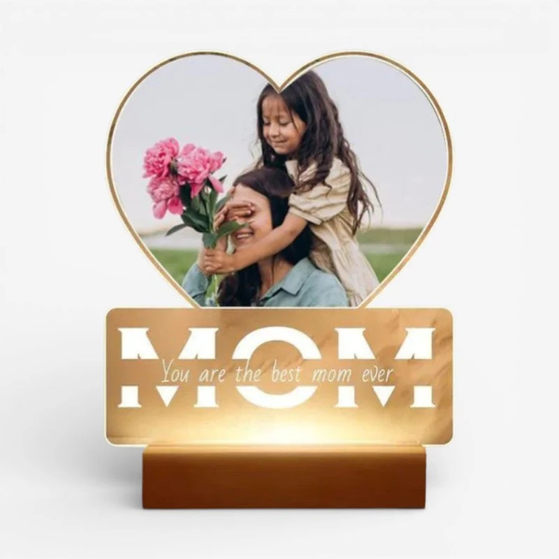 Cadeau Fête Des Mères | Cadre photo LED avec alimentation USB