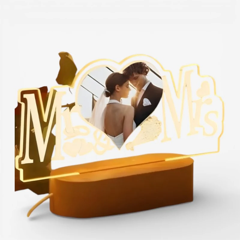 Cadeau Fête Des Mères | Cadre photo LED avec alimentation USB
