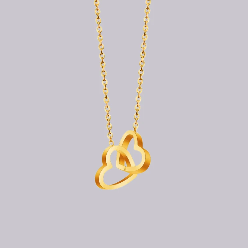 Cadeau Fête Des Mères | Boîte de roses avec collier pendentif en forme de cœur
