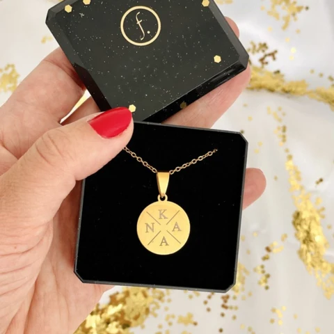 Cadeau Fête Des Mères | Collier avec pendentif rond