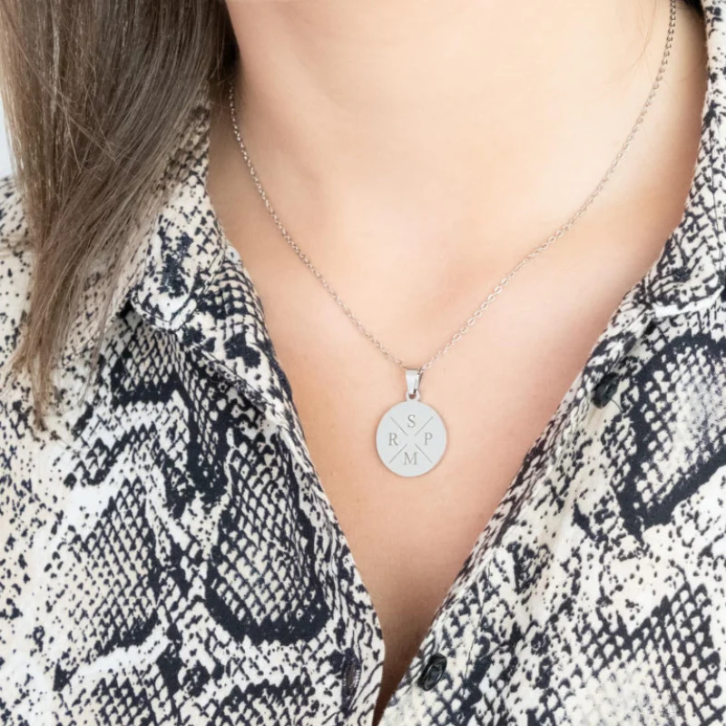 Cadeau Fête Des Mères | Collier avec pendentif rond