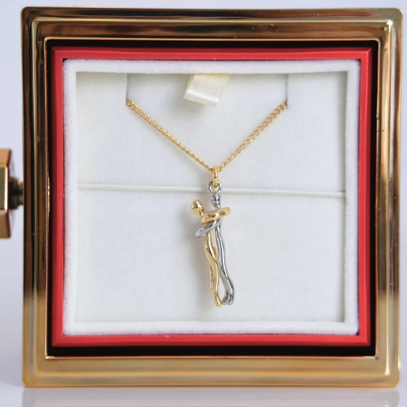 Cadeau Fête Des Mères | Boîte de rose éternelle avec collier Cuddle