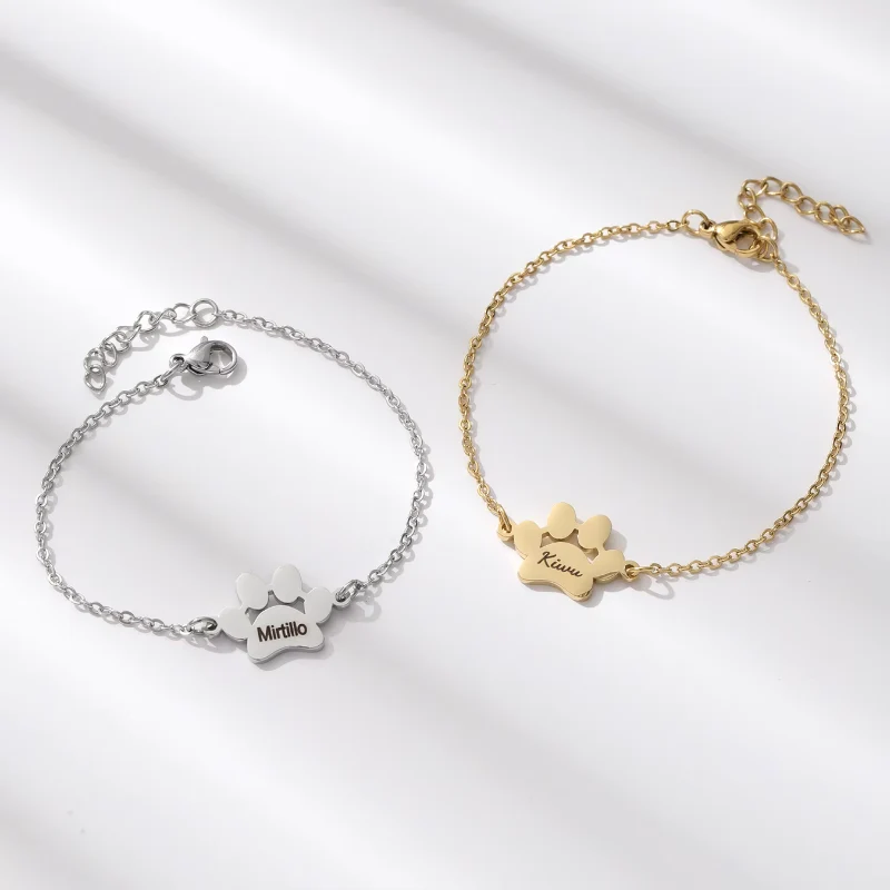 Cadeau Fête Des Mères | Bracelet pendentif patte avec design ajustable