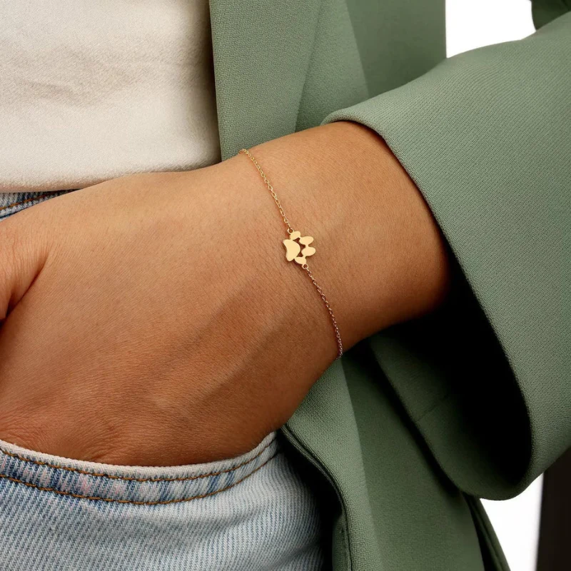 Cadeau Fête Des Mères | Bracelet pendentif patte avec design ajustable