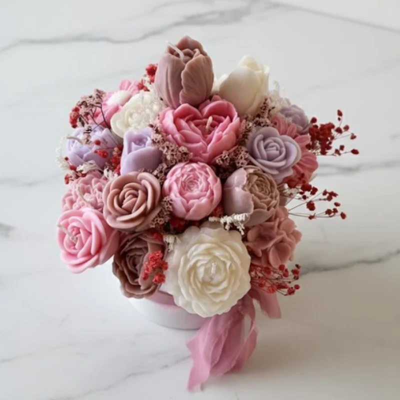 Cadeau Fête Des Mères | Bouquet de fleurs avec design portable