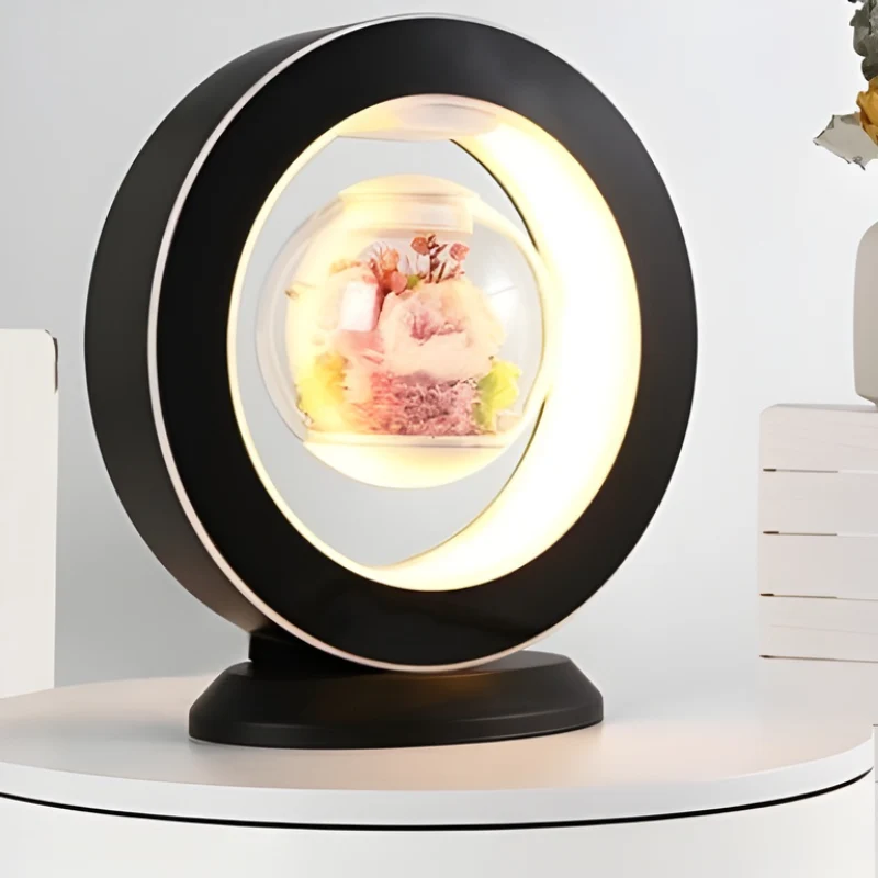 Cadeau Fête Des Mères | Lampe de bureau USB avec fleur flottante