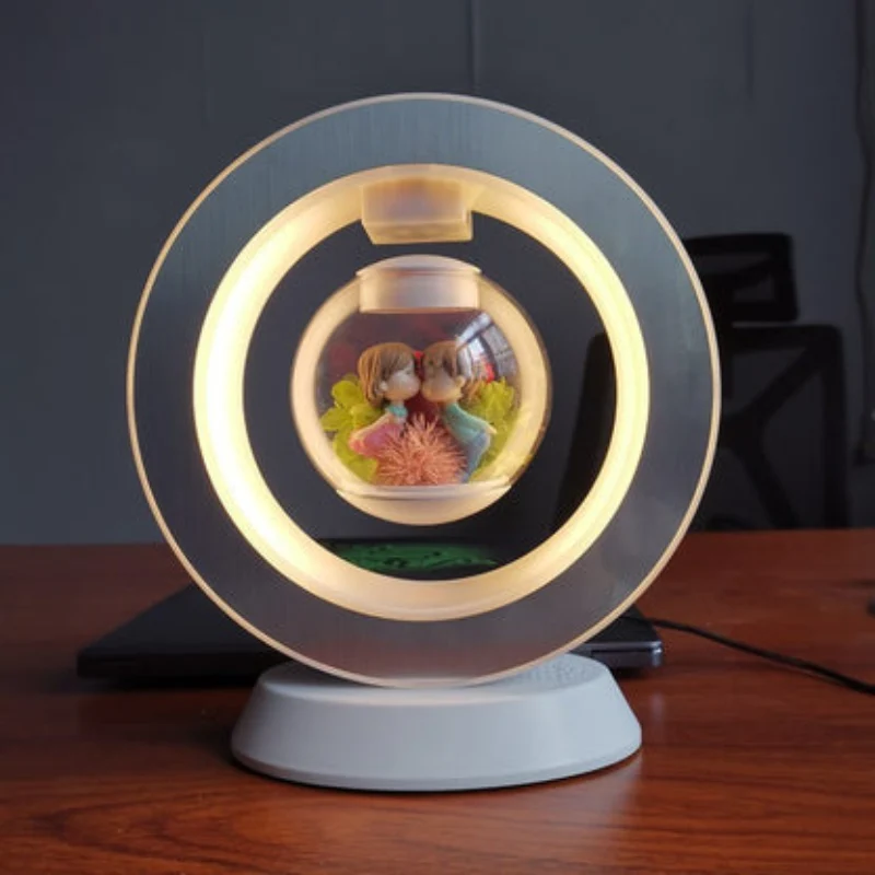 Cadeau Fête Des Mères | Lampe de bureau USB avec fleur flottante