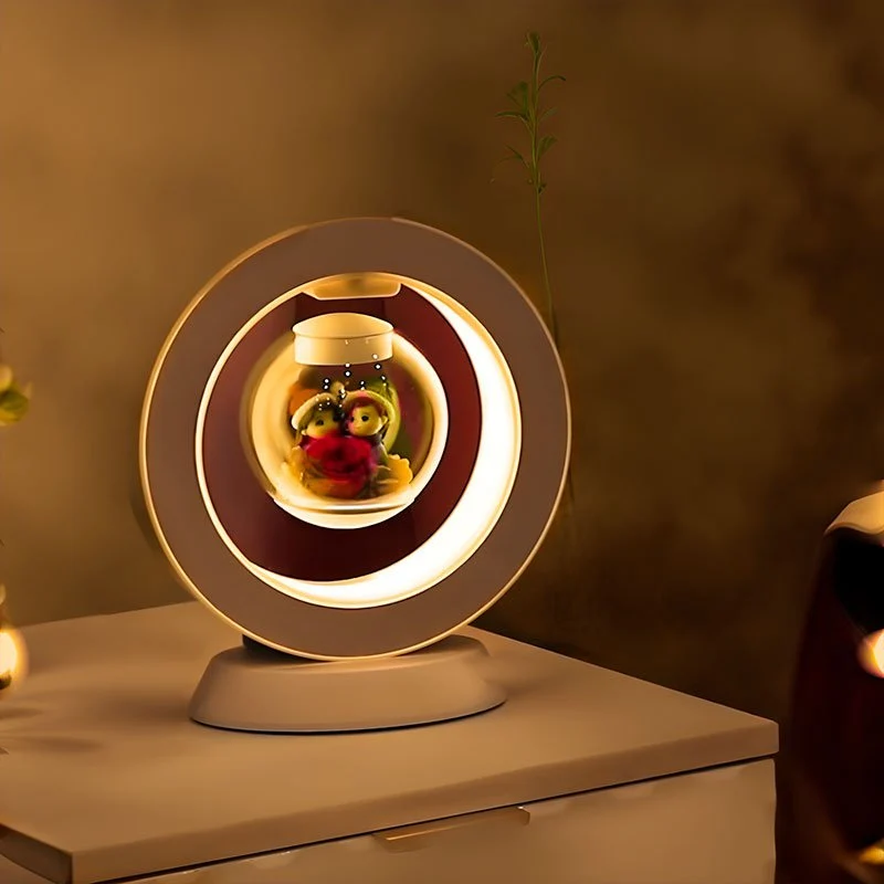 Cadeau Fête Des Mères | Lampe de bureau USB avec fleur flottante